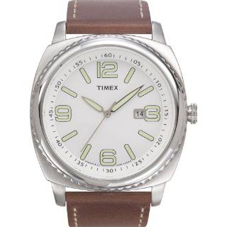 Timex 2J101 Mens Bold 45mm Silver Tone Stainless Steel Case Vintage