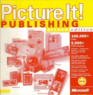 MS Picture It Publishing 2001 Silver Edition PC CD