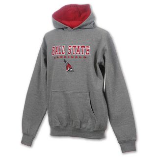 Ball State Cardinals Stack NCAA Youth Hoodie Grey