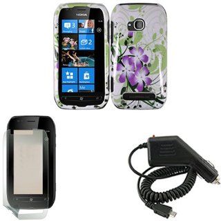 iFase Brand Nokia Lumia 710 Combo Green Lily Protective