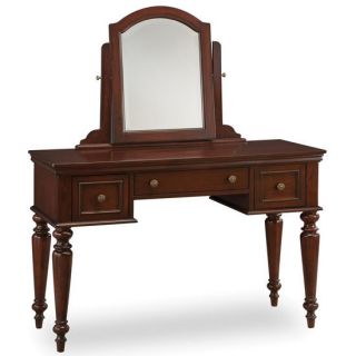 Home Styles Lafayette Vanity Table Mirror Bench Cherry