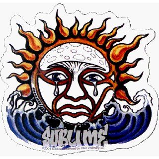 Sublime   Crying Sun Logo with Waves   Sticker / Decal  