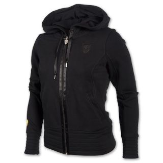 Womens Puma Ferrari Sweat Jacket Black