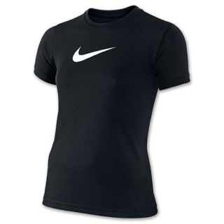 Girls Nike Power Graphic Training Shirt Black