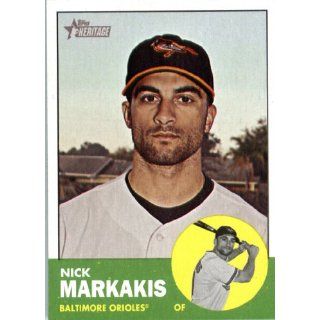 2012 Topps Heritage 65 Nick Markakis   Baltimore Orioles