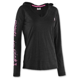 Under Armour Power in Pink Hooded Womens Longsleeve Shirt