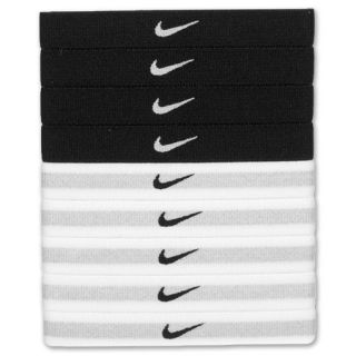 Nike Sport Hairbands Assorted 9 Pack Black/White