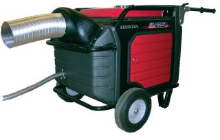Honda EU6500IS Generator Exhaust System Directs Exhaust Air Outside