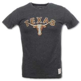 Texas Longhorns Retro Logo Mens Tee Shirt Black