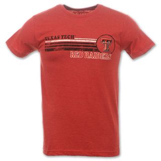 NCAA Texas Tech Red Raiders Stripes Destroyed Mens Tee Shirt