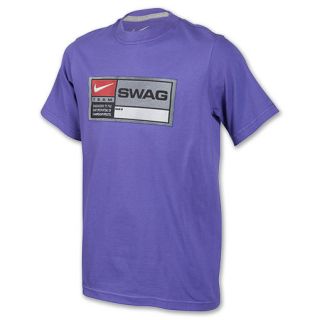 Kids Nike QT Swag Tee Shirt Varsity Purple