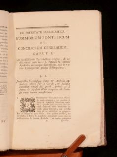 1768 de Potestate Ecclesiatisca Summorum Pontificum by Febronii and