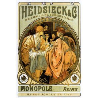HEIDSIECK MONOPOLE REIMS 1785 DRINKING CHAMPAGNE BY