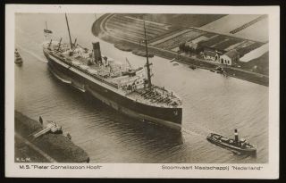 MS Pieter Corneliszoon Hooft Postcard Netherlands Steamship Company