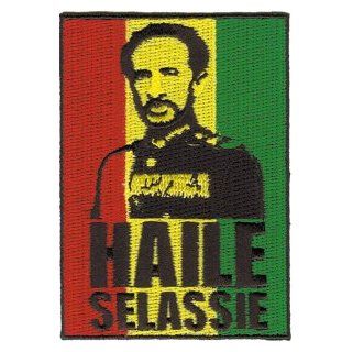 Haile Selassie   Rasta Reggae Small Logo Patch Clothing
