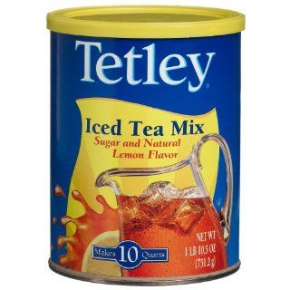Tetley Iced Tea Mix, Sugar and Natural Lemon Flavor, 26.5 Ounce