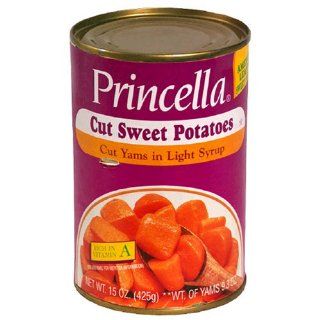 Princella Cut Yams in Light Syrup 15 oz Grocery & Gourmet