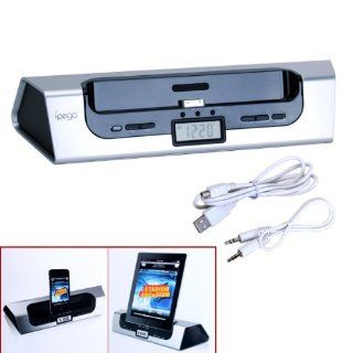 Audio Speaker Charger Stand with LCD Clock for iPad iPhone