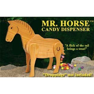 Mr. Horse Wooden Candy Dispenser Funny Toy   Poops Candy