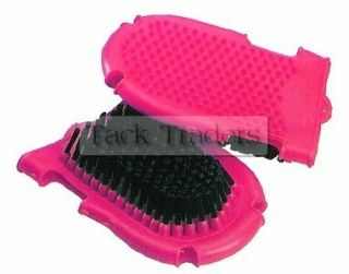 Horse Grooming Glove or Mit with Nylon Bristles