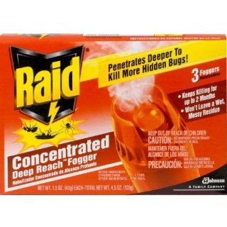 Raid Fogger Triple Pack Concentrated, 1.5 Ounce Cans