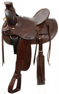  Timer Wade Style Ranch Saddle w Hard Seat New Horse Tack Saddle