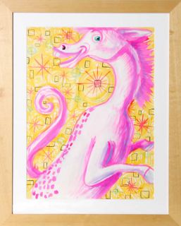 Kenny Scharf Horsey Magic Marker Drawing 1986