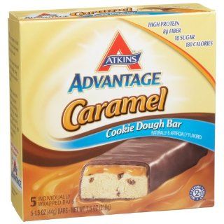 Atkins Nutritionals Advantage Bar Carmel Ckie Dough 5 Count, Boxes