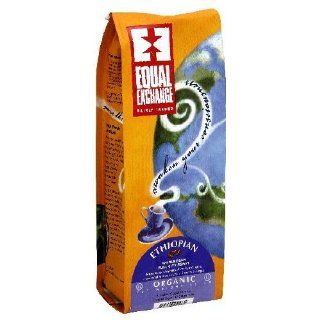 Equal Exchange Whole Bean Coffee Ethiopian 100% Organic 12oz (pack of