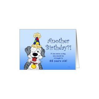 Sheepdog Birthday in Dog Years   13th Birthday Card Toys