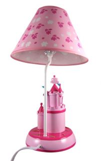 Pretty Pink Princess Castle Table Lamp with Shade