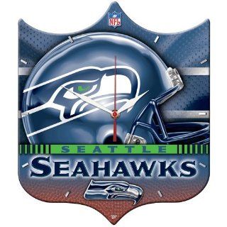 Seattle Seahawks High Def. Plaque Clock 
