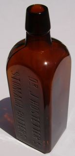 Old Medicine Bottle Dr J Hostetters Stomach Bitters