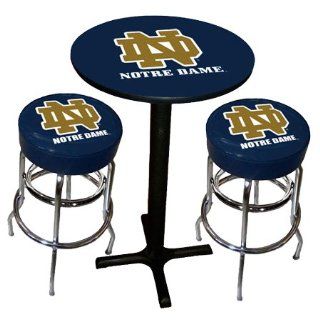 Notre Dame Fighting Irish Varsity Black Pub Table with Two