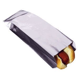 Unprinted Foil Hot Dog Bag 1000 CS