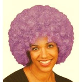 Bushy Curly Lavendar Afro Deluxe Purple Fro Clown Wig