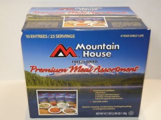  House Premium Meal Assortments Freeze Dried 10 Entrees/20 Servings