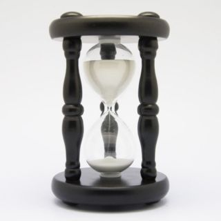 New White Wooden Hourglass Sand Clock Watch Timer 30min