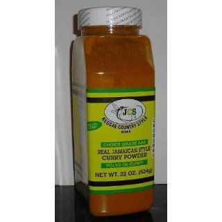 JCS Reggae Country Style Brand Real Jamaican Style Curry Powder 22 Oz