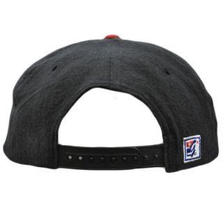 Houston Oilers Vintage Retro Deadstock Flat Bill Snapback Gray Red Hat
