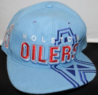 Houston Oilers NFL AFC Licesnsed Hat Cap Blue Adjustable Throwback