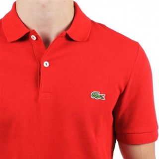 Lacoste Live Red Pique Polo Shirt Style PH2403 51 G7P T6 Size Large 6