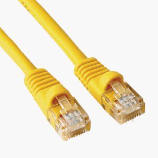 14ft Yellow Cat 5E Patch Cable, Molded Computers