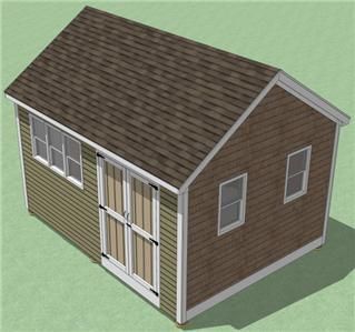 12x16 Shed Plans  How To Build Guide   Step By Step   Garden / Utility