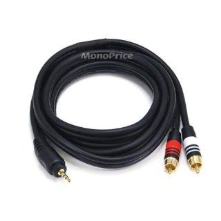 Monoprice 6ft Premium 3.5mm Stereo Male to 2RCA Male 22AWG