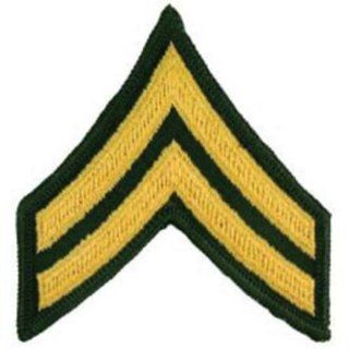 U.S. Army Pair of E4 Corporal Dress Green Rank Patches 3