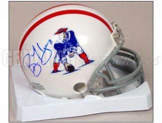 Brian Hoyer RARE Autographed New England Patriots Throwback Mini