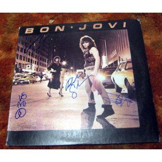 BON JOVI autographed SIGNED 1st RECORD *proof Everything
