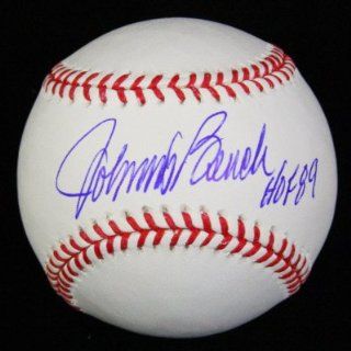 Signed Johnny Bench Baseball   with hof 89 Inscription