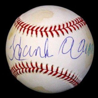 Signed Hank Aaron Ball   Oml Psa dna #p55674   Autographed